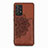 Ultra-thin Silicone Gel Soft Case Cover with Magnetic S05D for Samsung Galaxy A72 4G Brown