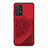 Ultra-thin Silicone Gel Soft Case Cover with Magnetic S05D for Samsung Galaxy A72 4G Red