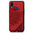 Ultra-thin Silicone Gel Soft Case Cover with Magnetic S05D for Samsung Galaxy M01s Red