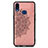 Ultra-thin Silicone Gel Soft Case Cover with Magnetic S05D for Samsung Galaxy M01s Rose Gold
