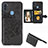 Ultra-thin Silicone Gel Soft Case Cover with Magnetic S05D for Samsung Galaxy M11 Black