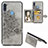 Ultra-thin Silicone Gel Soft Case Cover with Magnetic S05D for Samsung Galaxy M11 Gray