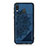 Ultra-thin Silicone Gel Soft Case Cover with Magnetic S05D for Samsung Galaxy M20 Blue