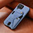 Ultra-thin Silicone Gel Soft Case Cover with Magnetic S05D for Samsung Galaxy M32 4G Blue