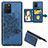 Ultra-thin Silicone Gel Soft Case Cover with Magnetic S05D for Samsung Galaxy M80S Blue