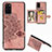 Ultra-thin Silicone Gel Soft Case Cover with Magnetic S05D for Samsung Galaxy S20 Plus 5G Rose Gold