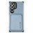 Ultra-thin Silicone Gel Soft Case Cover with Magnetic S05D for Samsung Galaxy S24 Ultra 5G Blue