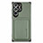 Ultra-thin Silicone Gel Soft Case Cover with Magnetic S05D for Samsung Galaxy S24 Ultra 5G Green