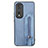 Ultra-thin Silicone Gel Soft Case Cover with Magnetic S06D for Huawei Honor 80 Pro 5G Blue