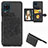 Ultra-thin Silicone Gel Soft Case Cover with Magnetic S06D for Samsung Galaxy A12 Nacho Black