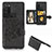 Ultra-thin Silicone Gel Soft Case Cover with Magnetic S06D for Samsung Galaxy F02S SM-E025F Black