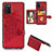 Ultra-thin Silicone Gel Soft Case Cover with Magnetic S06D for Samsung Galaxy F02S SM-E025F Red