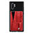 Ultra-thin Silicone Gel Soft Case Cover with Magnetic S06D for Samsung Galaxy Note 10 Plus 5G Red