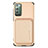 Ultra-thin Silicone Gel Soft Case Cover with Magnetic S06D for Samsung Galaxy Note 20 5G Gold