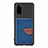 Ultra-thin Silicone Gel Soft Case Cover with Magnetic S06D for Samsung Galaxy S20 Blue