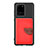 Ultra-thin Silicone Gel Soft Case Cover with Magnetic S06D for Samsung Galaxy S20 Ultra 5G Red
