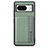 Ultra-thin Silicone Gel Soft Case Cover with Magnetic S07D for Google Pixel 8 5G Green