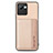 Ultra-thin Silicone Gel Soft Case Cover with Magnetic S07D for Realme C30 Gold