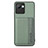 Ultra-thin Silicone Gel Soft Case Cover with Magnetic S07D for Realme C30 Green