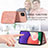 Ultra-thin Silicone Gel Soft Case Cover with Magnetic S07D for Samsung Galaxy A22 5G