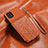 Ultra-thin Silicone Gel Soft Case Cover with Magnetic S07D for Samsung Galaxy F42 5G Brown