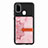 Ultra-thin Silicone Gel Soft Case Cover with Magnetic S07D for Samsung Galaxy M21 Pink