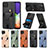 Ultra-thin Silicone Gel Soft Case Cover with Magnetic S08D for Samsung Galaxy A22 4G