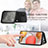 Ultra-thin Silicone Gel Soft Case Cover with Magnetic S08D for Samsung Galaxy A42 5G