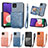 Ultra-thin Silicone Gel Soft Case Cover with Magnetic S08D for Samsung Galaxy F42 5G