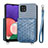 Ultra-thin Silicone Gel Soft Case Cover with Magnetic S08D for Samsung Galaxy F42 5G Blue