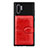 Ultra-thin Silicone Gel Soft Case Cover with Magnetic S08D for Samsung Galaxy Note 10 Plus 5G Red