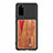 Ultra-thin Silicone Gel Soft Case Cover with Magnetic S08D for Samsung Galaxy S20 Brown