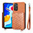 Ultra-thin Silicone Gel Soft Case Cover with Magnetic S08D for Xiaomi Redmi Note 11S 4G Brown