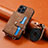 Ultra-thin Silicone Gel Soft Case Cover with Magnetic S09D for Apple iPhone 16 Pro Max Brown