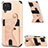 Ultra-thin Silicone Gel Soft Case Cover with Magnetic S09D for Samsung Galaxy A12 5G Rose Gold