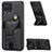 Ultra-thin Silicone Gel Soft Case Cover with Magnetic S09D for Samsung Galaxy A12 Nacho Black