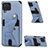Ultra-thin Silicone Gel Soft Case Cover with Magnetic S09D for Samsung Galaxy A12 Nacho Blue