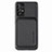 Ultra-thin Silicone Gel Soft Case Cover with Magnetic S09D for Samsung Galaxy A52 4G Black