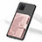 Ultra-thin Silicone Gel Soft Case Cover with Magnetic S09D for Samsung Galaxy A81 Pink