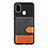 Ultra-thin Silicone Gel Soft Case Cover with Magnetic S09D for Samsung Galaxy M21 Black