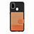 Ultra-thin Silicone Gel Soft Case Cover with Magnetic S09D for Samsung Galaxy M21 Brown