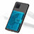 Ultra-thin Silicone Gel Soft Case Cover with Magnetic S09D for Samsung Galaxy Note 10 Lite Blue