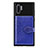 Ultra-thin Silicone Gel Soft Case Cover with Magnetic S09D for Samsung Galaxy Note 10 Plus 5G Blue