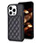 Ultra-thin Silicone Gel Soft Case Cover with Magnetic S10D for Apple iPhone 13 Pro Black