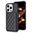 Ultra-thin Silicone Gel Soft Case Cover with Magnetic S10D for Apple iPhone 15 Pro Max Black