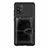 Ultra-thin Silicone Gel Soft Case Cover with Magnetic S11D for Samsung Galaxy A91 Black