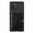 Ultra-thin Silicone Gel Soft Case Cover with Magnetic S12D for Samsung Galaxy A91 Black