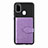 Ultra-thin Silicone Gel Soft Case Cover with Magnetic S13D for Samsung Galaxy M30s Purple