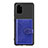 Ultra-thin Silicone Gel Soft Case Cover with Magnetic S13D for Samsung Galaxy S20 Plus 5G Blue