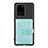 Ultra-thin Silicone Gel Soft Case Cover with Magnetic S13D for Samsung Galaxy S20 Ultra 5G Mint Blue